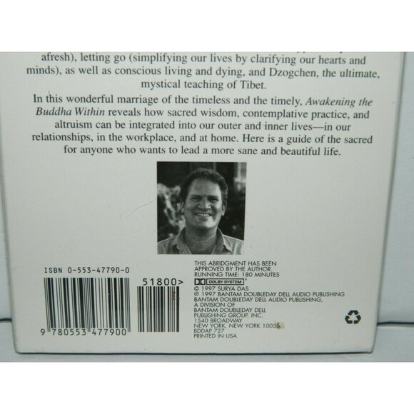 Awakening the Buddha Within Lama Surya Das AudioBook 2 Cassette Tape - NEW - Picture 3 of 3